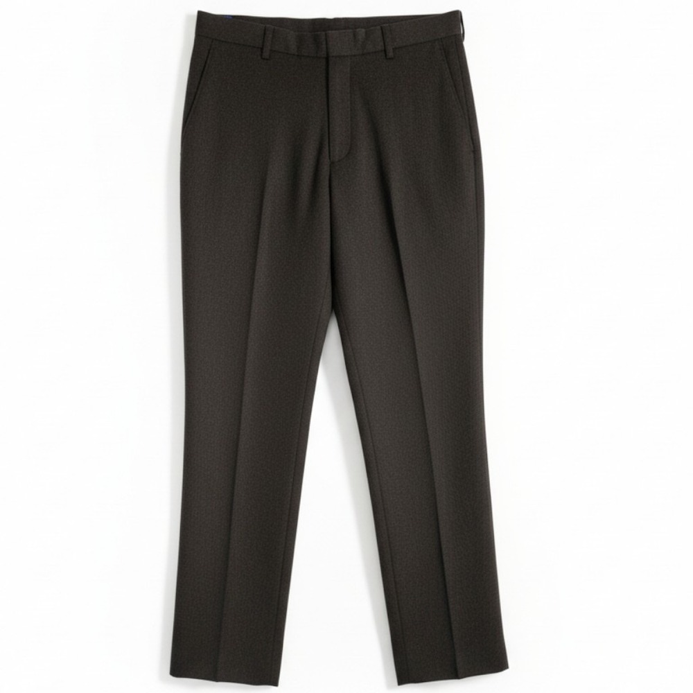 Chaps Performance Men 30x30 Dress Pants Black Flat Front Stretch Slacks NWT
